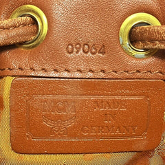 MCM Drawstring Shoulder Bag Leather