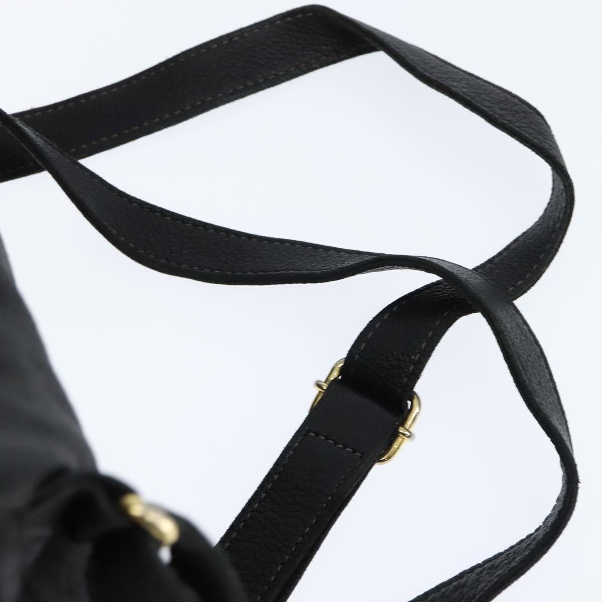 Fendi Logo Flap Drawstring Backpack Leather