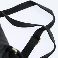 Fendi Logo Flap Drawstring Backpack Leather