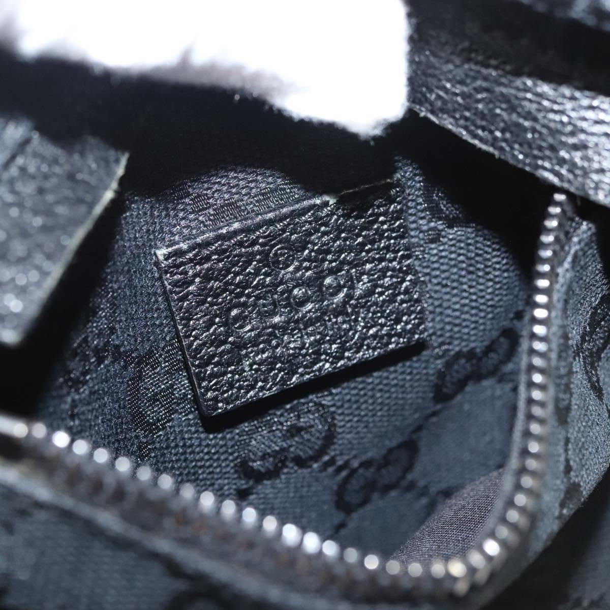 Gucci Vintage Double Belt Bag GG Canvas with Leather