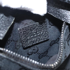 Gucci Vintage Double Belt Bag GG Canvas with Leather