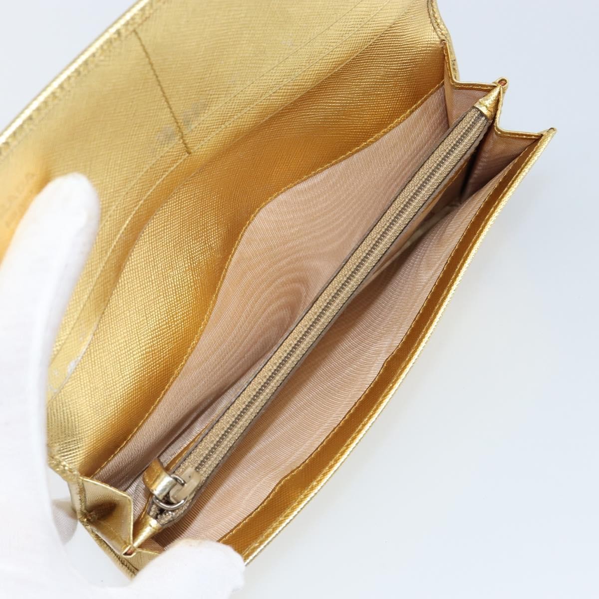 Prada Continental Wallet Saffiano Leather