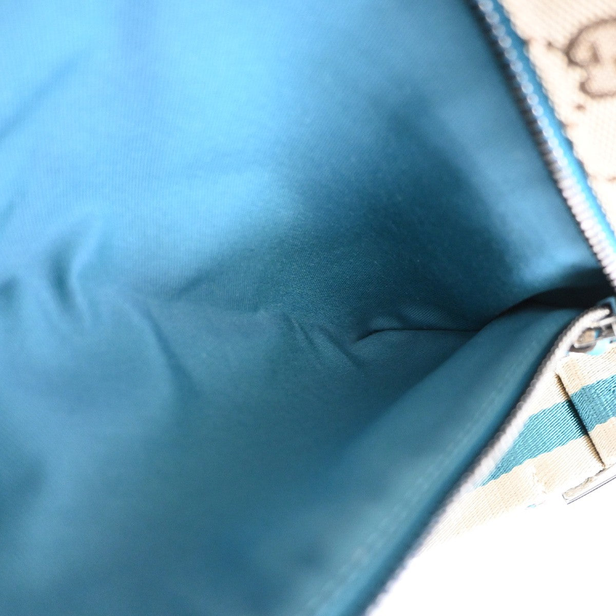 Gucci Vintage Double Belt Bag GG Canvas with Leather