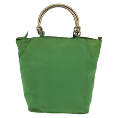Prada Metal Handles Tote Tessuto
