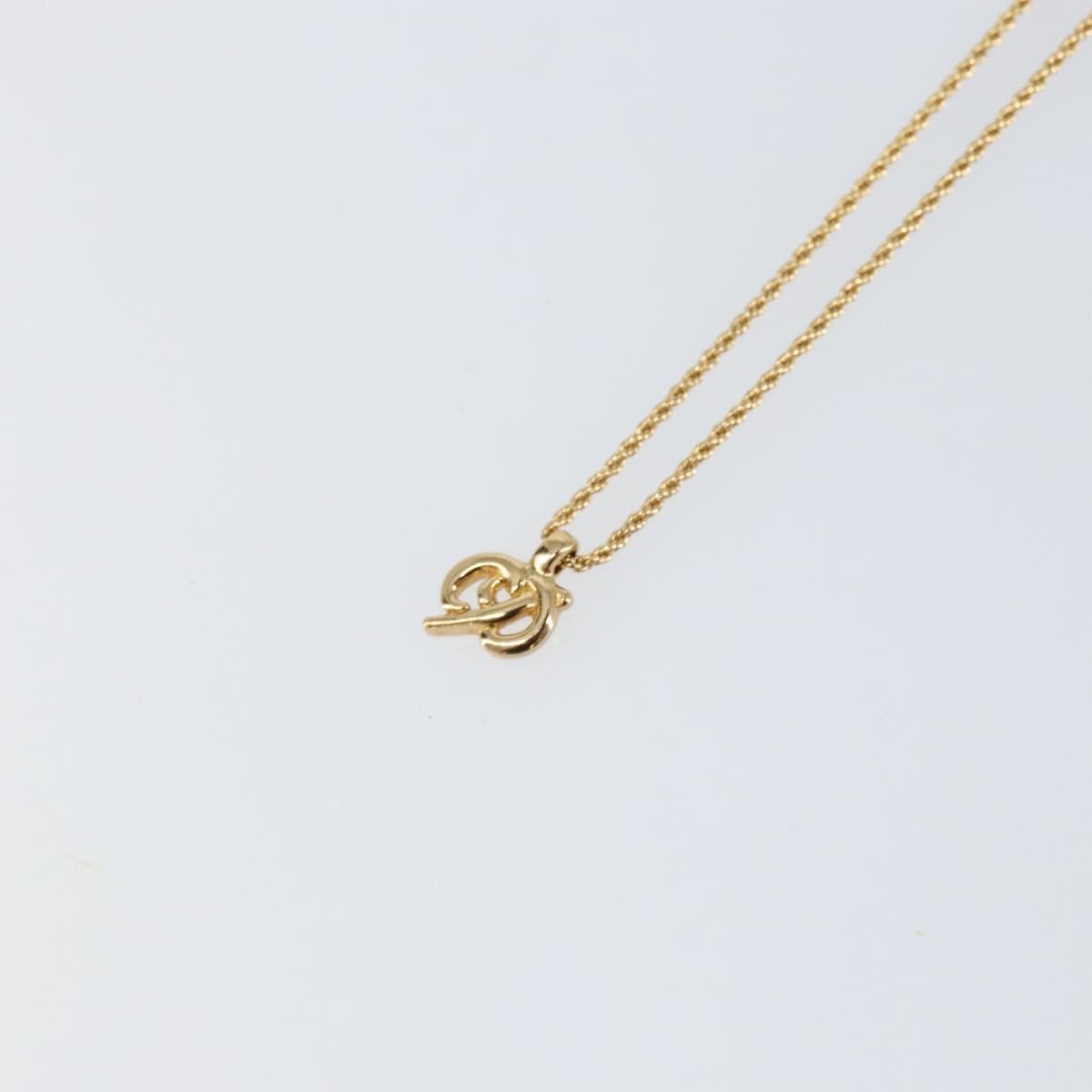 Christian Dior CD Logo necklace Metal