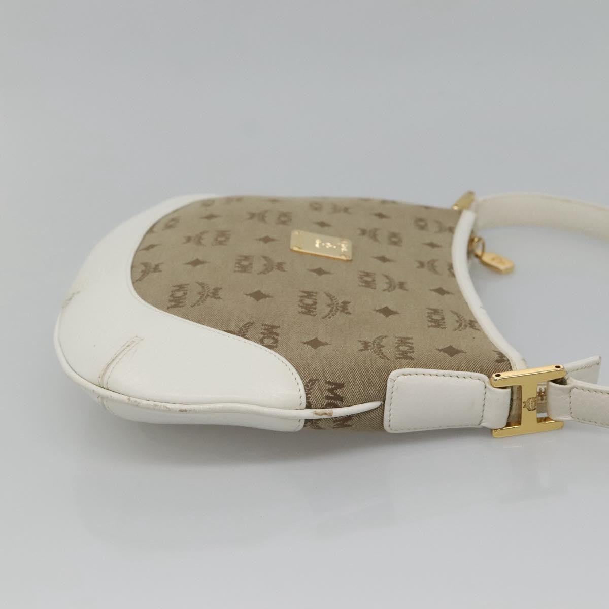 MCM Visetos Handbag Canvas and Leather