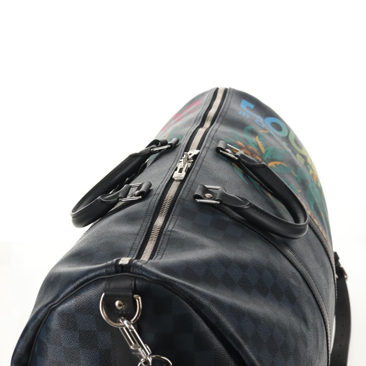 Louis Vuitton Keepall Bandouliere Bag Limited Edition Damier Cobalt Jungle