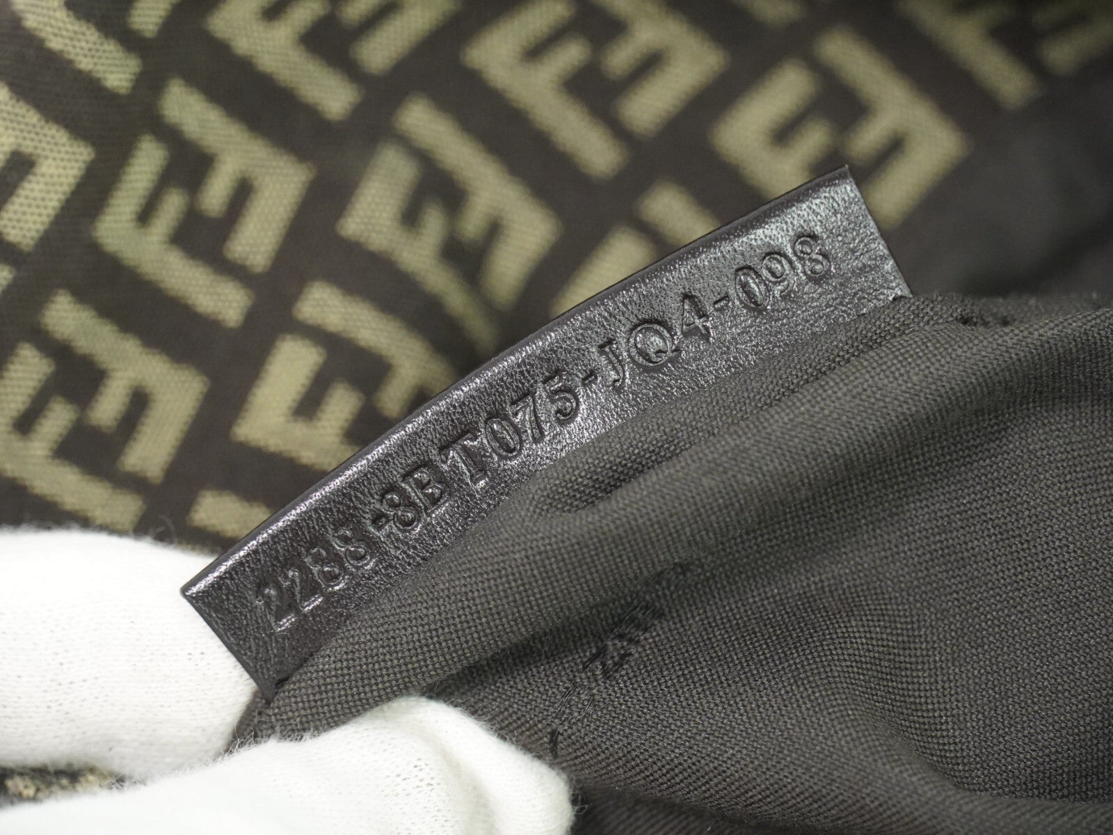 Fendi Mamma Baguette Shoulder Bag Canvas