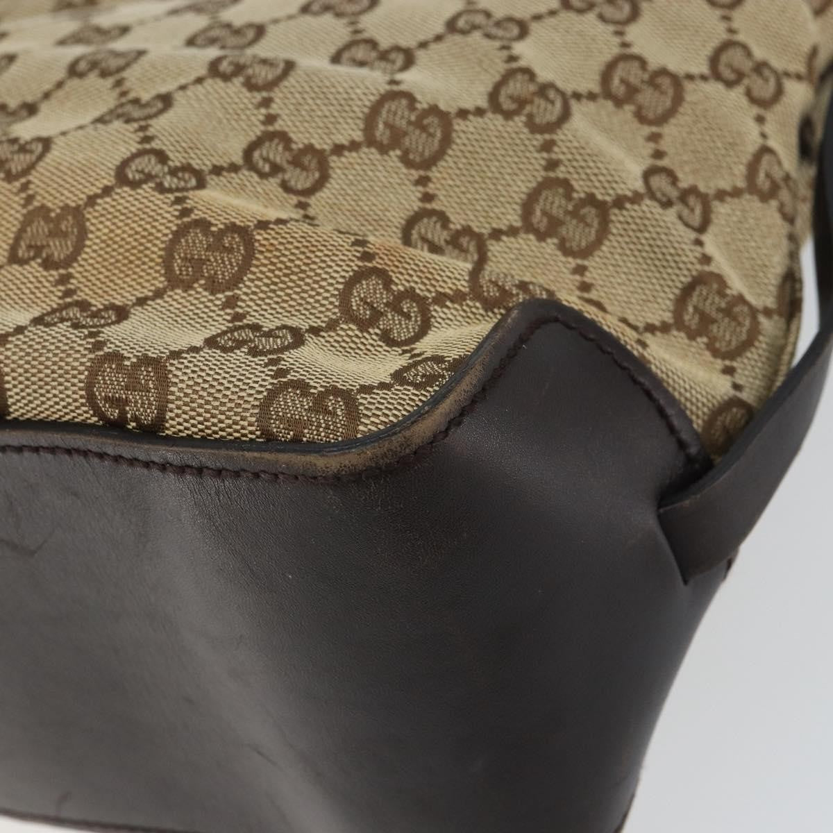 Gucci Belted Bucket Tote GG Canvas with Leather