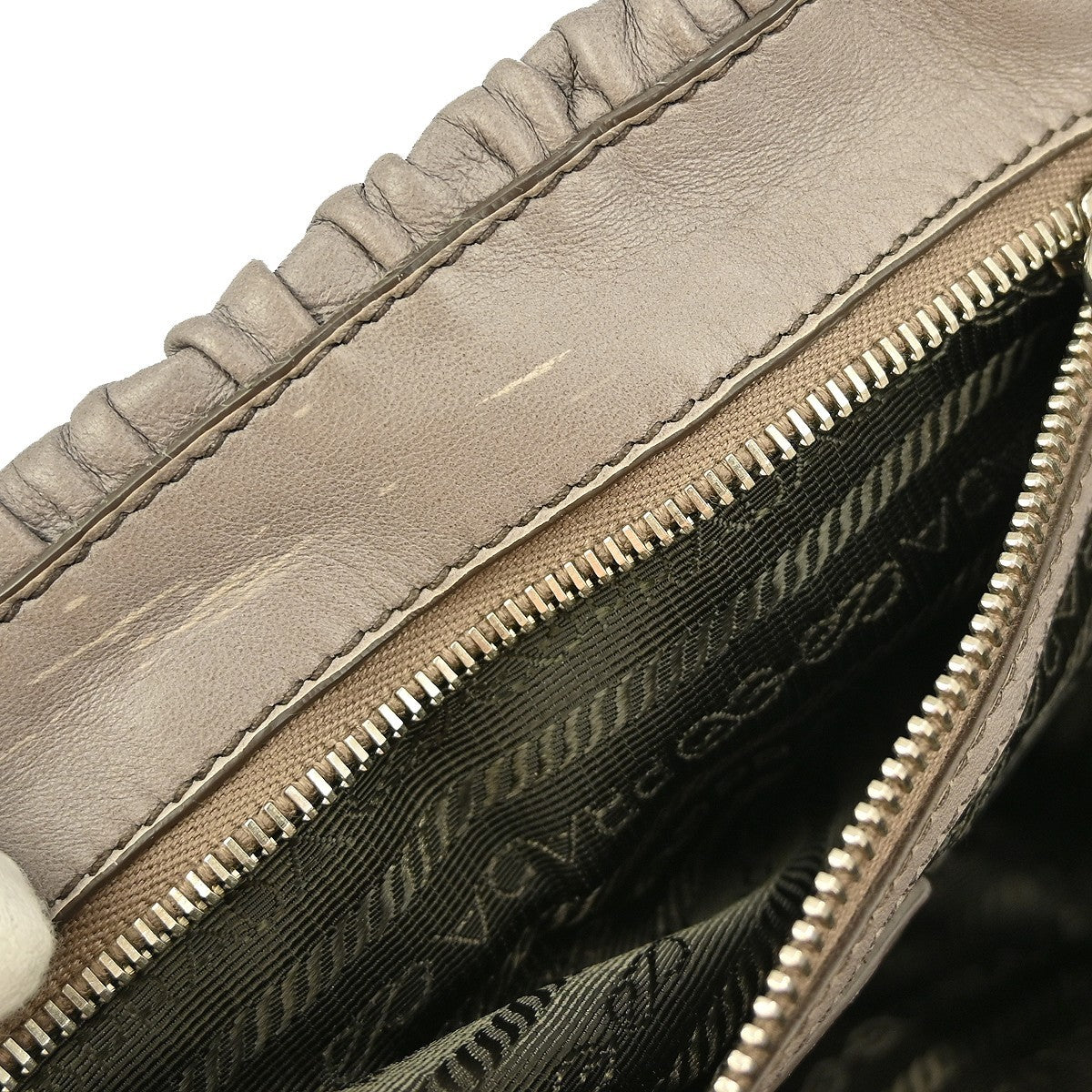 Prada Gaufre Chain Flap Shoulder Bag Nappa Leather