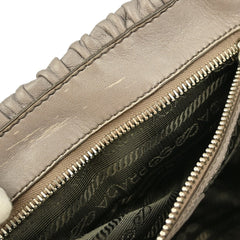 Prada Gaufre Chain Flap Shoulder Bag Nappa Leather