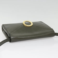 Celine Vintage Circle Logo Crossbody Bag Leather