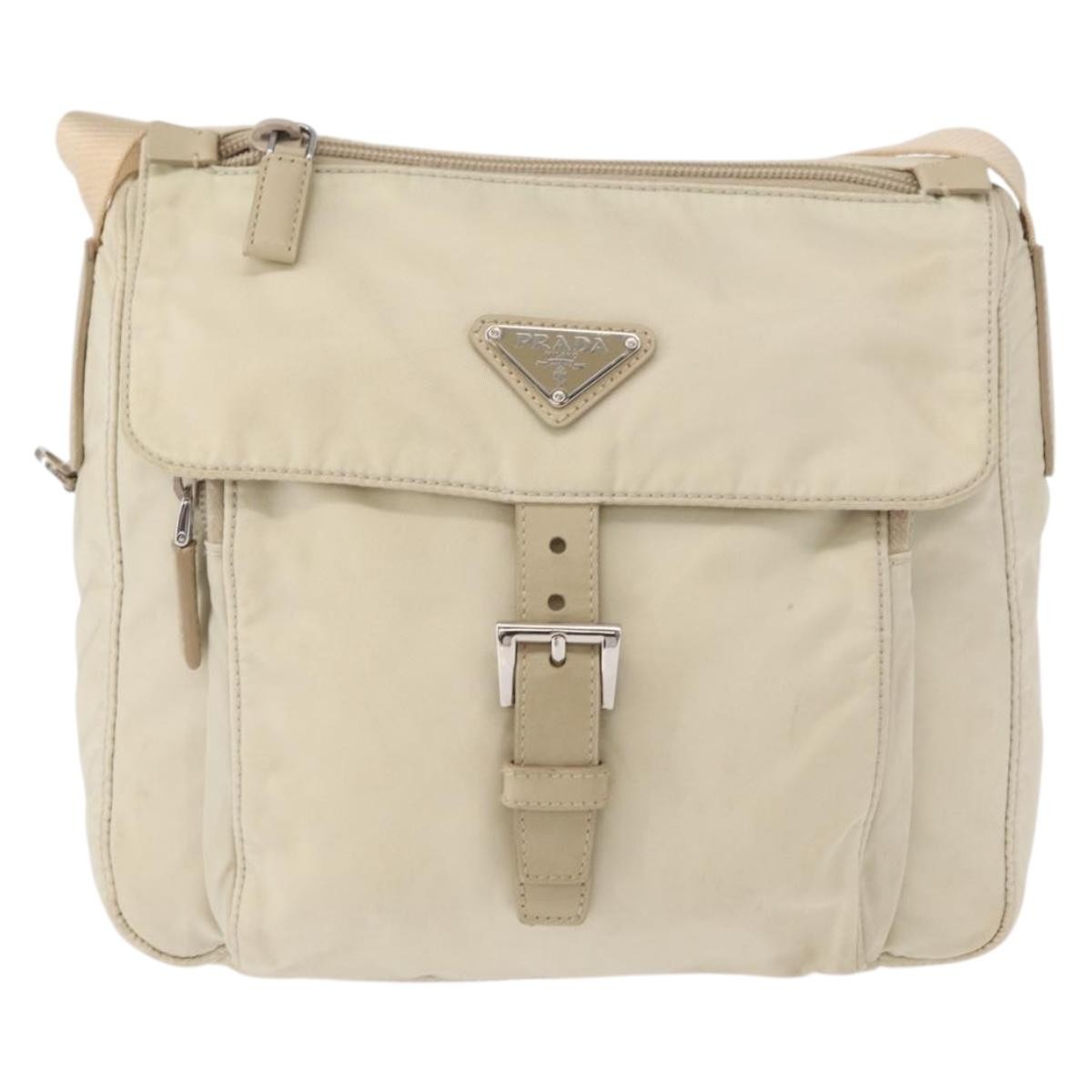 Prada Buckle Messenger Bag Tessuto