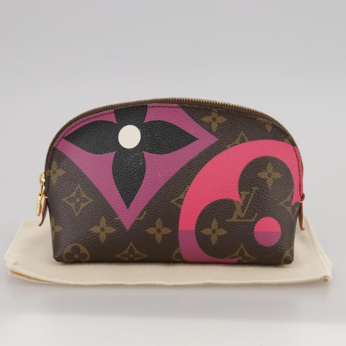 Louis Vuitton Cosmetic Pouch Limited Edition Game On Monogram Canvas