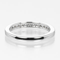 Tiffany & Co. Half Eternity Band Ring Platinum and Diamonds