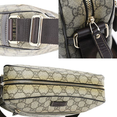 Gucci Front Zip Messenger GG Coated Canvas