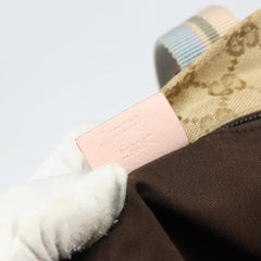 Gucci Web Zip Tote GG Canvas