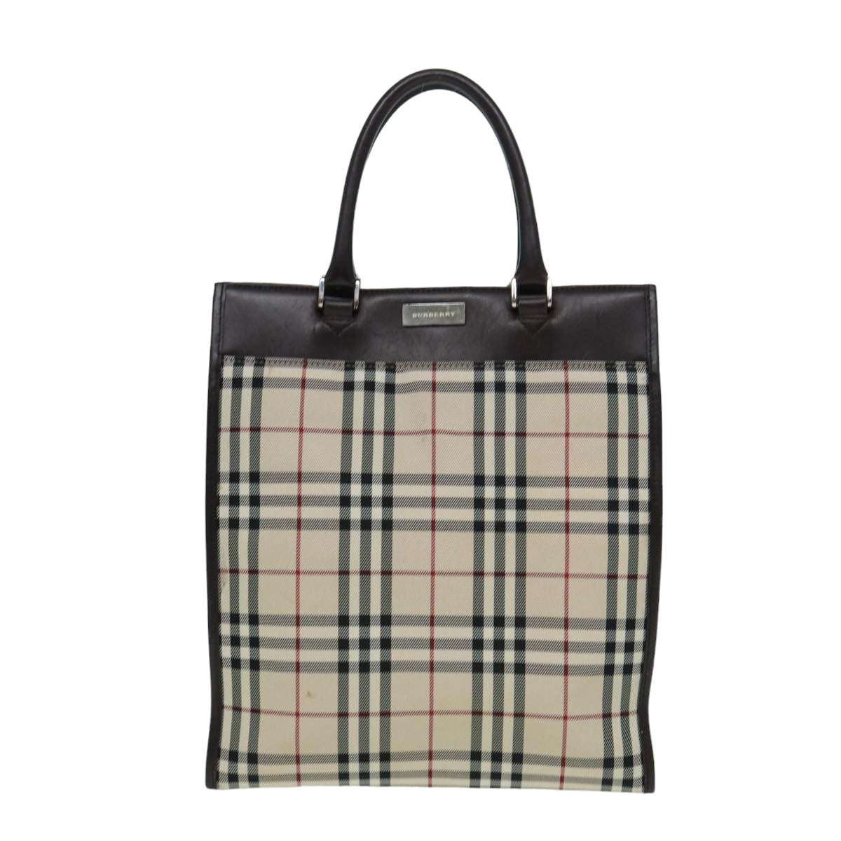 Burberry Nova Check Tote canvas check pattern