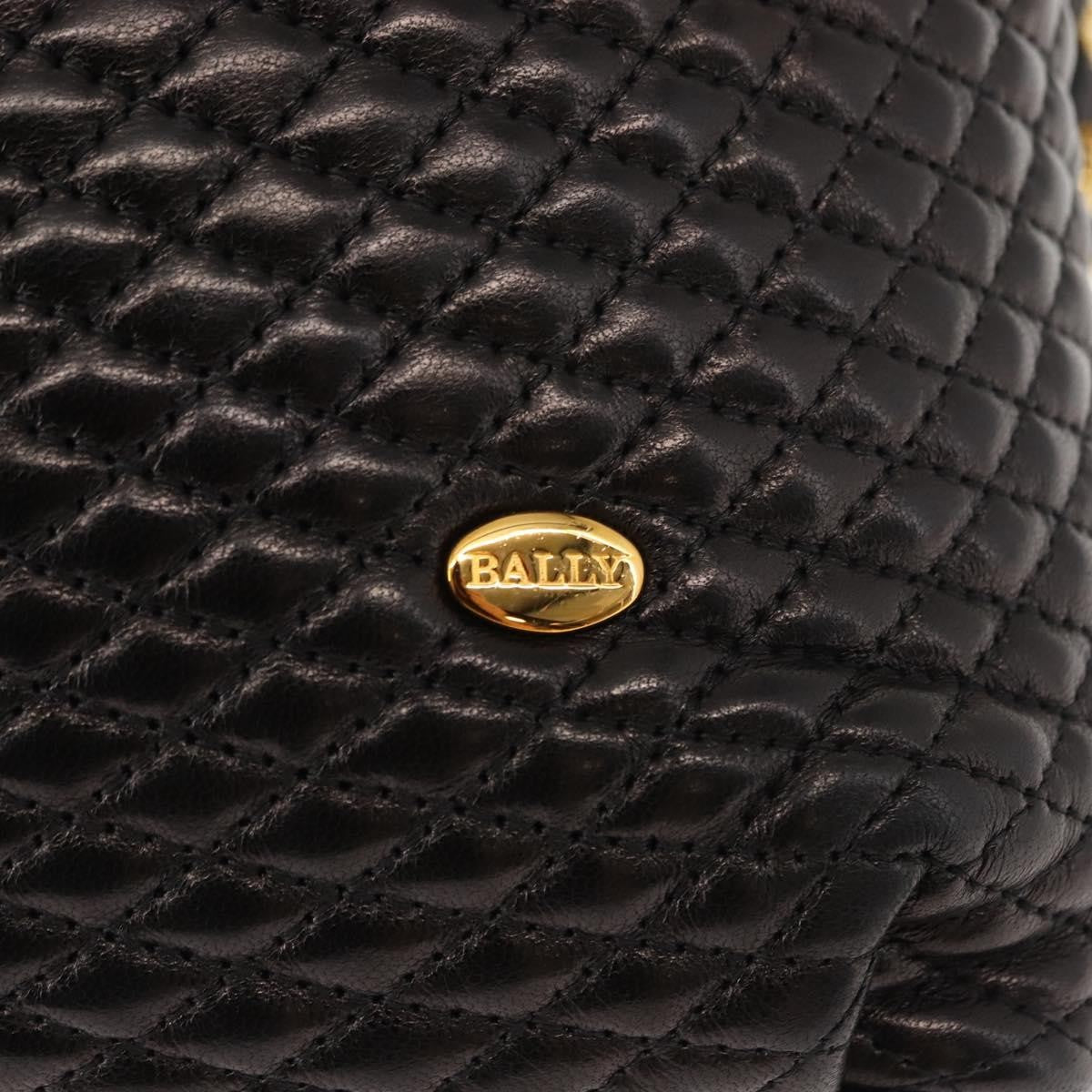Bally Vintage Chain Shoulder Bag Quilted Leather
