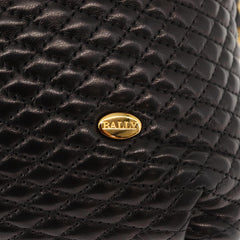 Bally Vintage Chain Shoulder Bag Quilted Leather