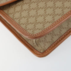 Celine Vintage Macadam Shoulder Bag Canvas