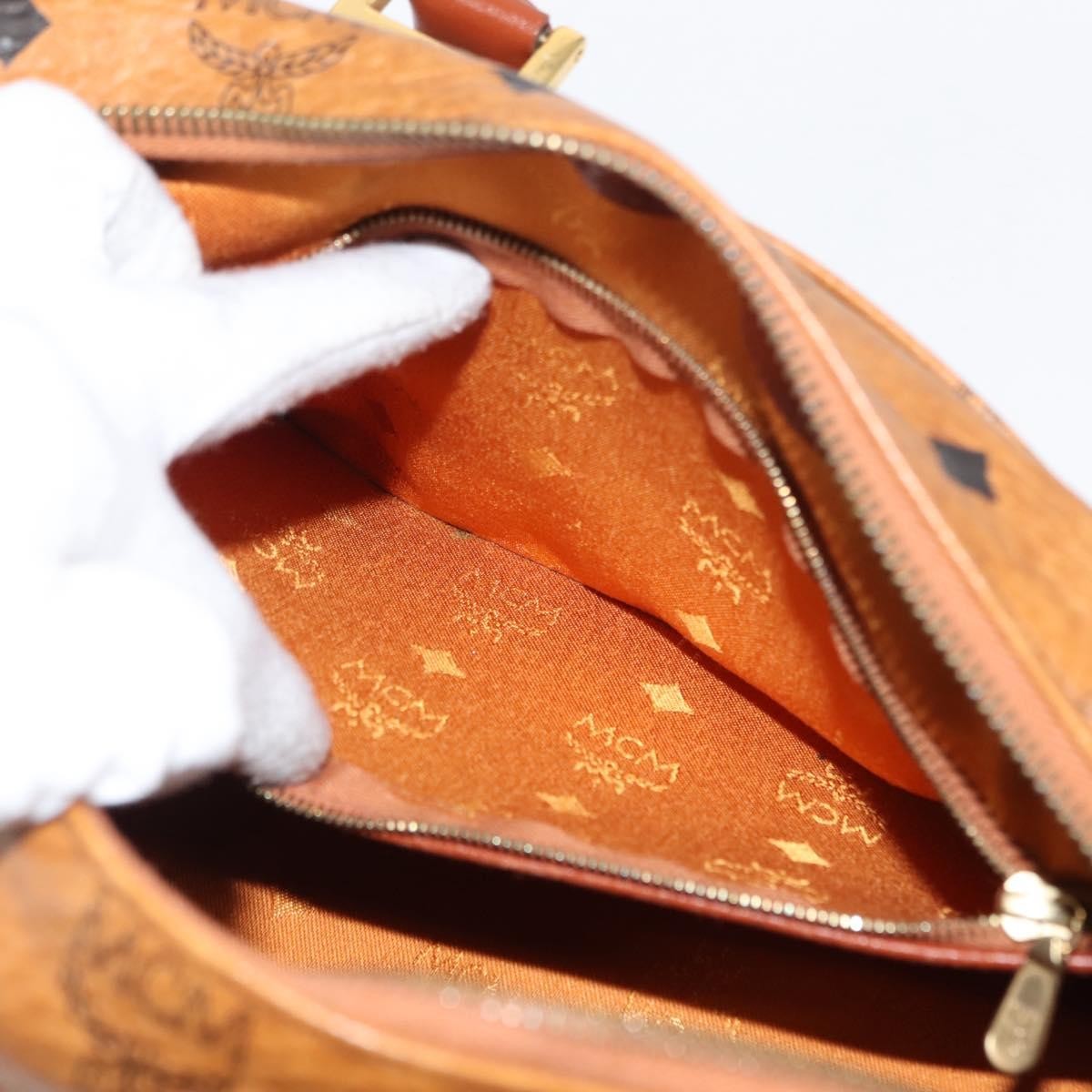 MCM Visetos logogramme Handbag Canvas and Leather