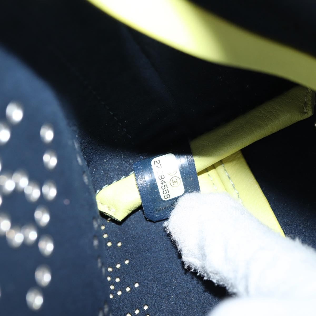 Chanel Logo Eyelets Flap Bag Perforated Calfskin