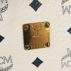 MCM Visetos Handbag Canvas and Leather