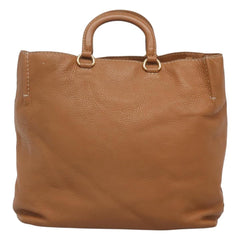 Prada Embossed Logo Convertible Open Tote Vitello Daino