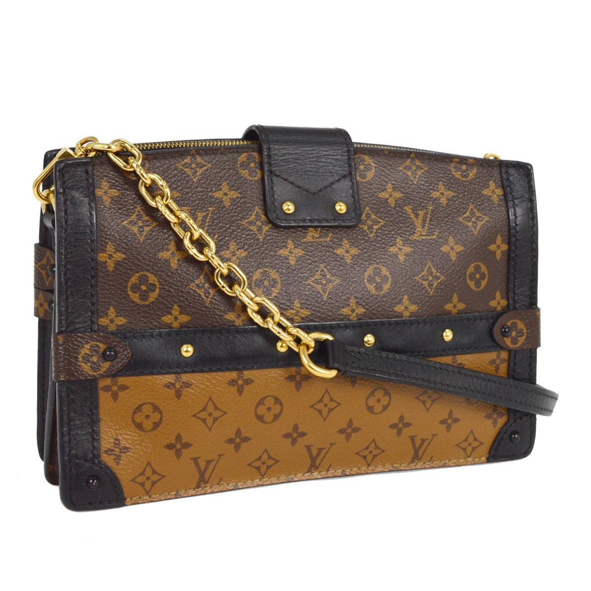 Louis Vuitton Trunk Clutch Reverse Monogram Canvas