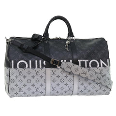 Louis Vuitton Keepall Bandouliere Bag Monogram Eclipse Split Canvas