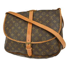 Louis Vuitton Saumur Handbag Monogram Canvas