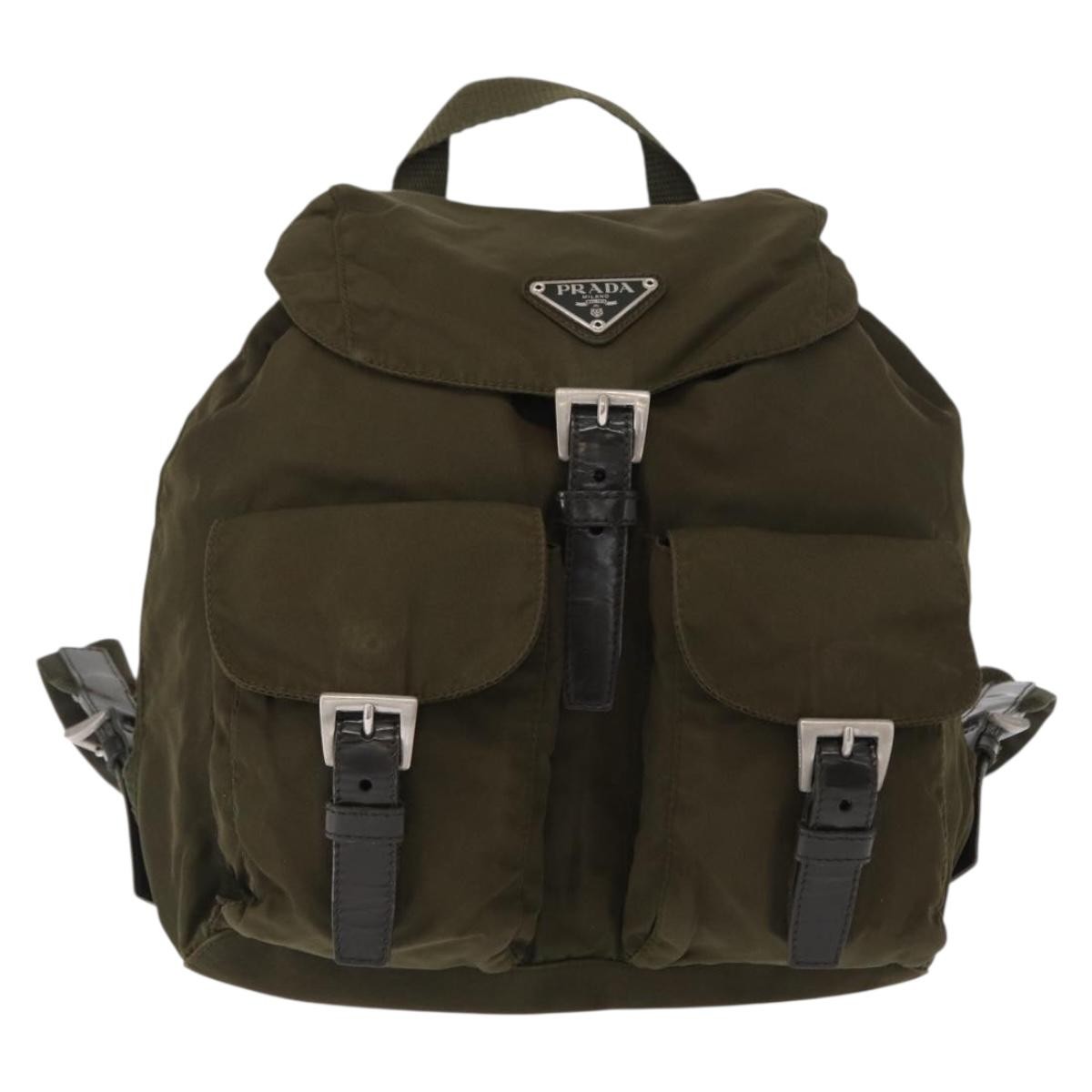 Prada Double Front Pocket Backpack Tessuto