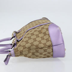 Gucci Lovely Heart Interlocking G Tote GG Canvas