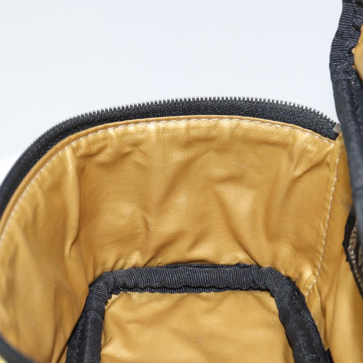 Versace Vanity Hand Bag Canvas and Leather