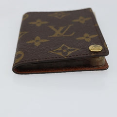 Louis Vuitton Porte Cartes Pression Card Case Monogram Canvas