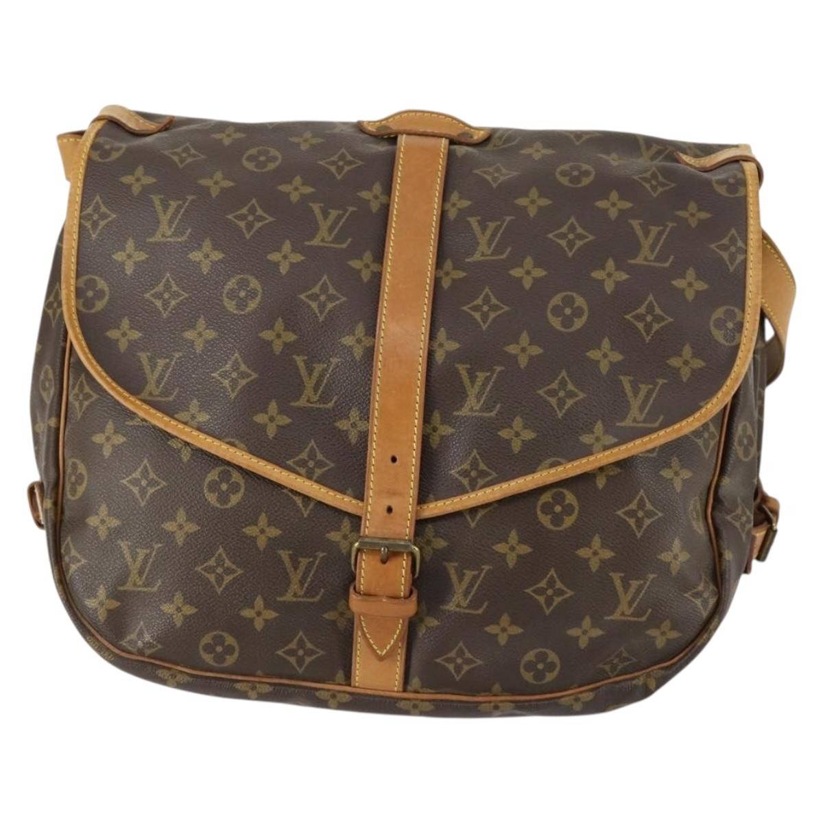 Louis Vuitton Saumur Handbag Monogram Canvas