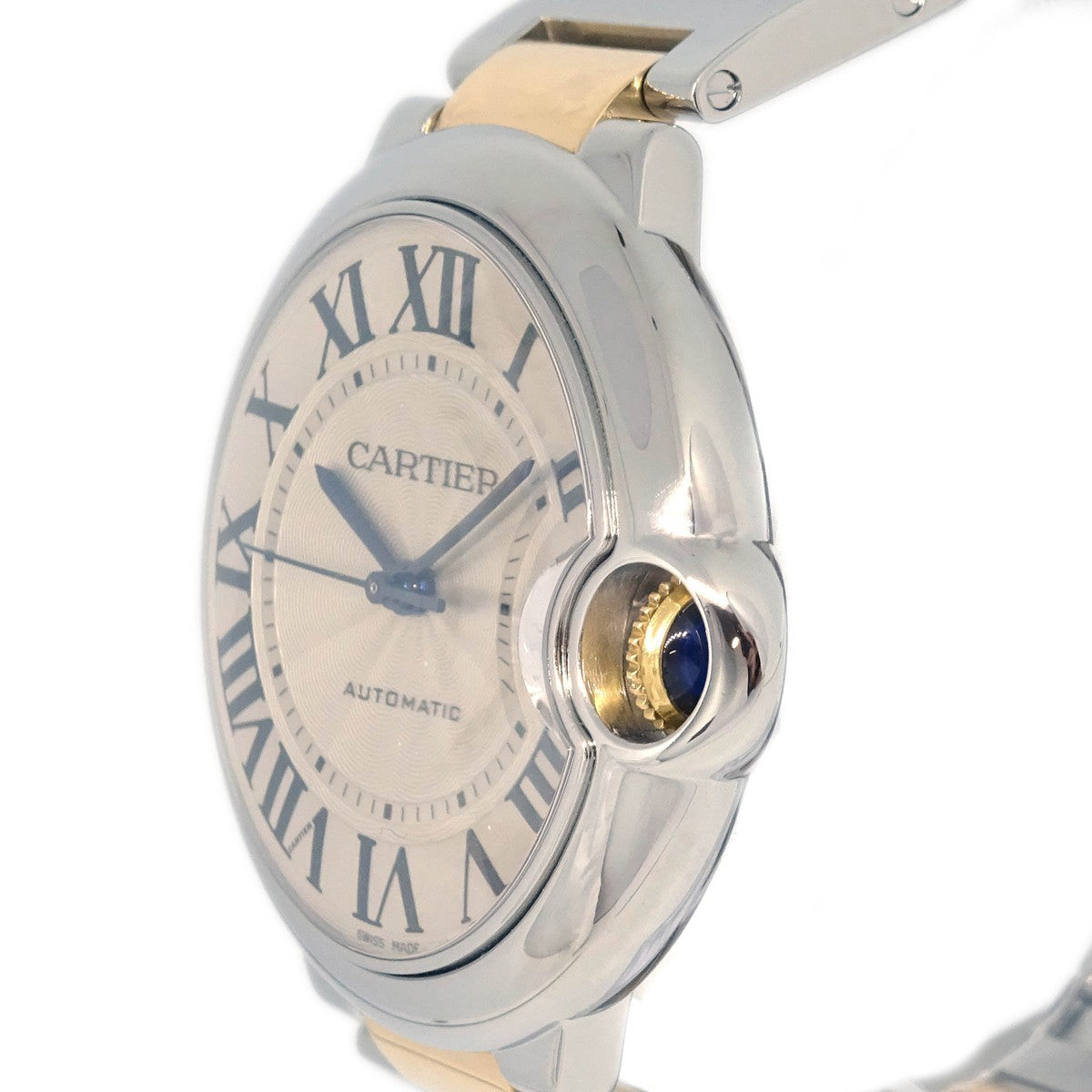 Cartier Ballon Bleu de Cartier Automatic Watch Stainless Steel and Yellow Gold