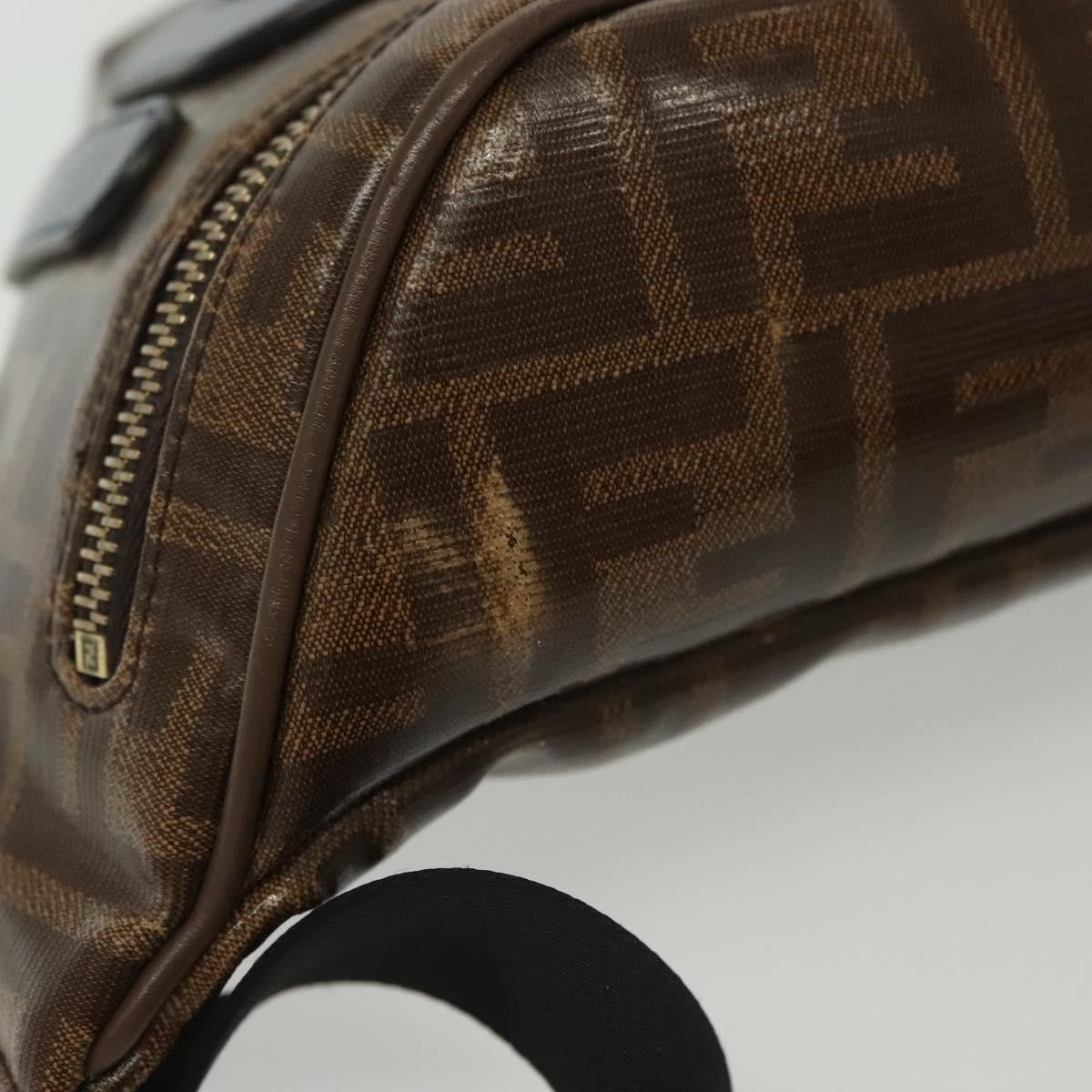 Fendi Mania Logo Waist Bag Zucca Coated Canvas