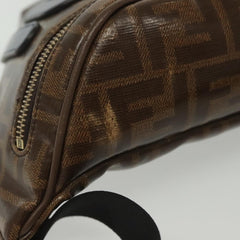 Fendi Mania Logo Waist Bag Zucca Coated Canvas