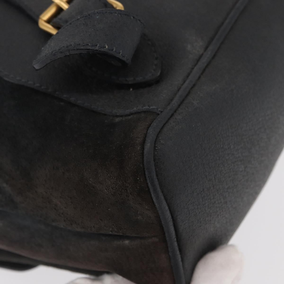 Gucci Vintage Bamboo Backpack Suede