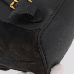 Gucci Vintage Bamboo Backpack Suede