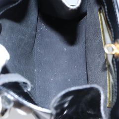 Salvatore Ferragamo Gancini Wristlet Clutch Leather