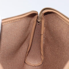 Christian Dior Vintage Honeycomb Zip Pouch Coated Canvas