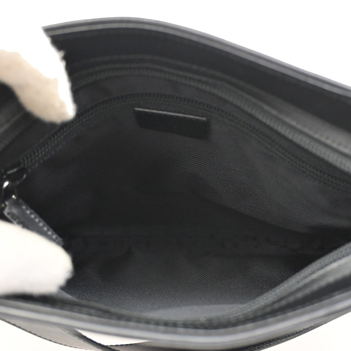 Gucci Vintage Flat Messenger Bag GG Canvas and Leather