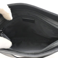 Gucci Vintage Flat Messenger Bag GG Canvas and Leather