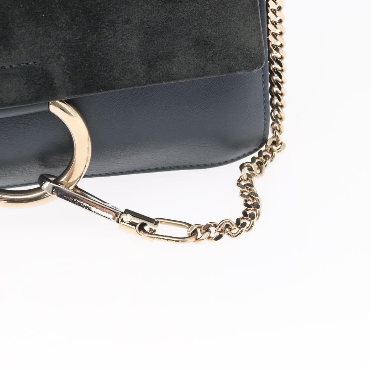 Chloe Faye Shoulder Bag Leather and Suede