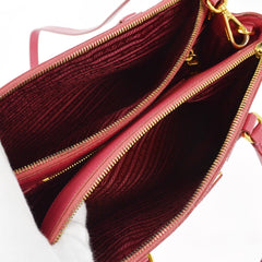 Prada Double Zip Lux Tote Saffiano Leather