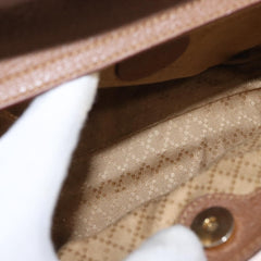 Gucci Vintage Bamboo Front Pocket Tote Suede