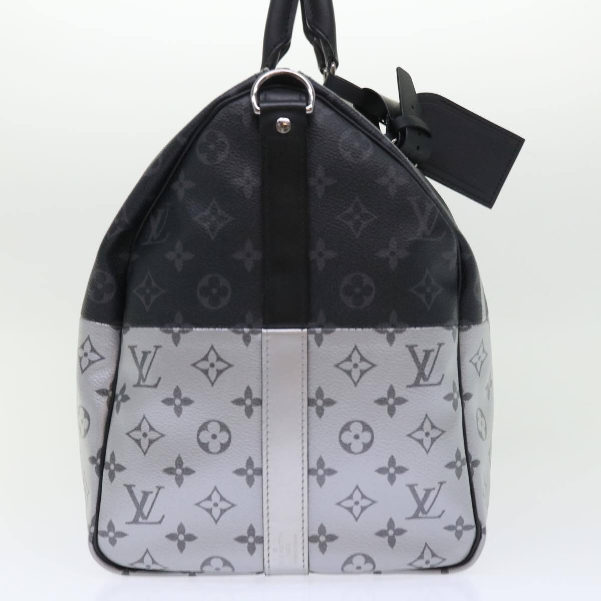 Louis Vuitton Keepall Bandouliere Bag Monogram Eclipse Split Canvas